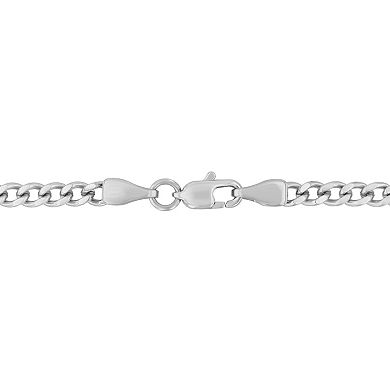 Steel Nation Men's Textured Bar Stainless Steel Pendant Necklace