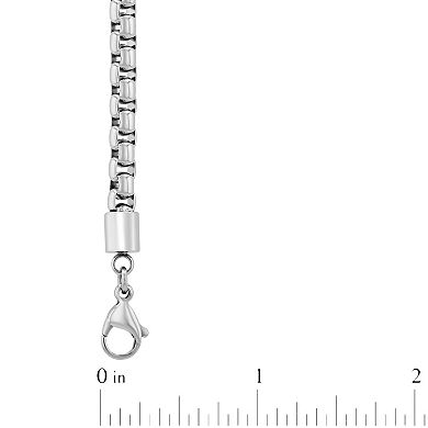 Steel Nation Men's Stainless Steel Polished Double Chain Necklace