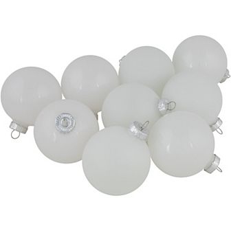 Northlight 9 pk Glass Ball Christmas Ornaments