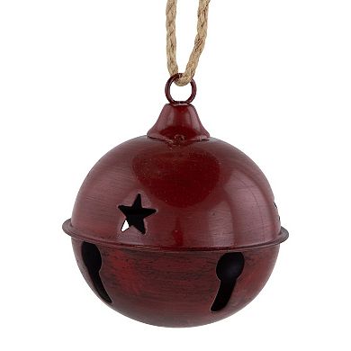 Northlight Set of 2 Antiqued Jingle Bell Christmas Ornaments