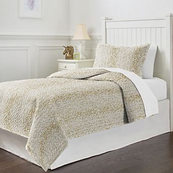Pointehaven 200 Thread Count Cotton Percale Quilt Set
