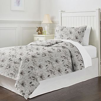 Pointehaven 200 Thread Count Cotton Percale Quilt Set