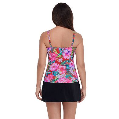 Women's Bal Harbour Floral Ring Tankini Swim Top