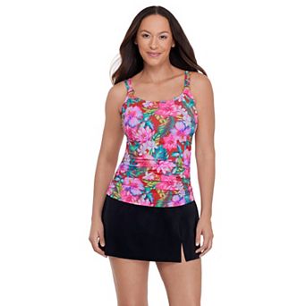 Women's Bal Harbour Floral Ring Tankini Swim Top
