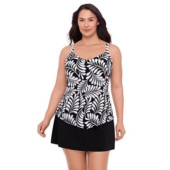 Plus Size Bal Harbour V-Neck Hankini Swim Top