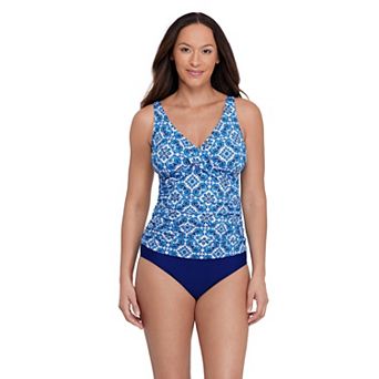 Women's Bal Harbour Crossover V-Neck Tankini Swim Top