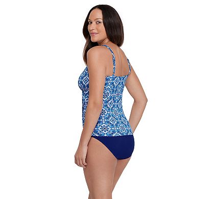 Women's Bal Harbour Crossover V-Neck Tankini Swim Top