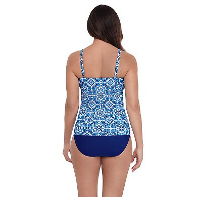 Women's Bal Harbour Crossover V-Neck Tankini Swim Top