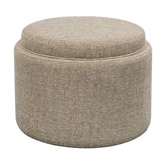 Madison Park Reece Storage Ottoman with Tray