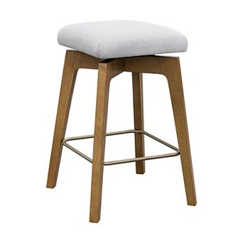 INK+IVY Aero Swivel Counter Stool with Upholstered Seat