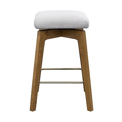 INK+IVY Aero Swivel Counter Stool with Upholstered Seat