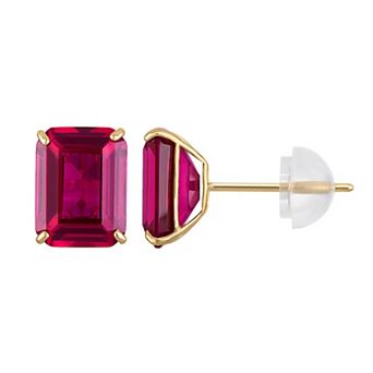 Designs by Gioelli 14k Gold Gemstone Stud Earrings