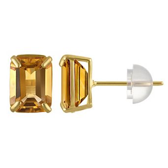 Designs by Gioelli 14k Gold Gemstone Stud Earrings