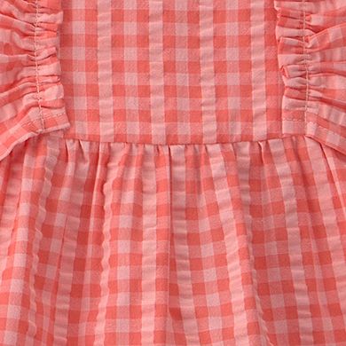 Baby Girl Carter's 3-Piece Gingham Top, Shorts & Headband Set