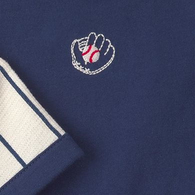 Baby Boy Carter's 3-Piece Baseball Striped Top, Bodysuit & Shorts Set