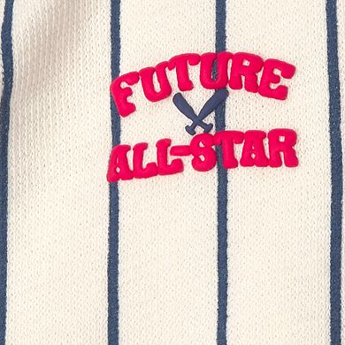 Baby Boy Carter's 3-Piece Baseball Striped Top, Bodysuit & Shorts Set