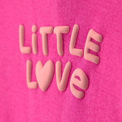Baby Girl Carter's 'Little Love' Heart Short Sleeve Romper