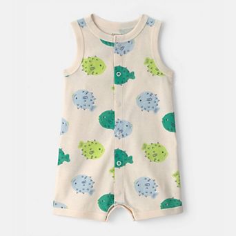 Baby Boy Carter's Pufferfish Sleeveless Romper