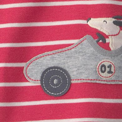 Baby Boy Carter's Race Car Striped Romper