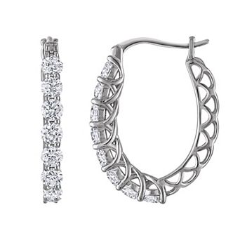 NaturaLux™ Lab-Grown Diamond Hoop Earrings