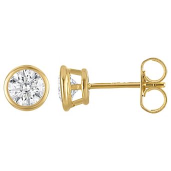 NaturaLux™ 1 Carat T.W. Lab Grown Diamond Bezel Stud Earrings