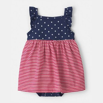 Baby Girl Carter's American Flag Sleeveless Bodysuit Dress