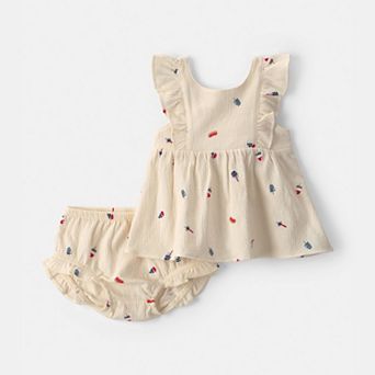 Baby Girl Carter's 2 pc Fourth of July Top & Short Set
