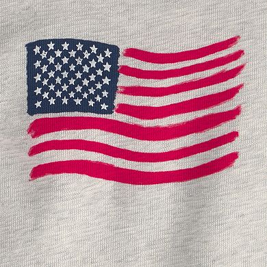 Baby Girl Carter's American Flag Short-Sleeve Romper