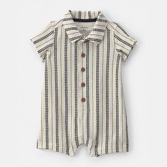 Baby Girl Carter's Striped Short Sleeve Romper