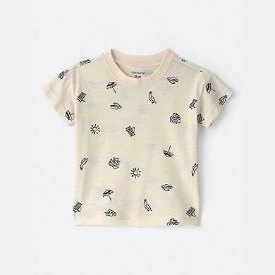 Baby Carter's 2-Piece Beach Overall & T-Shirt Set