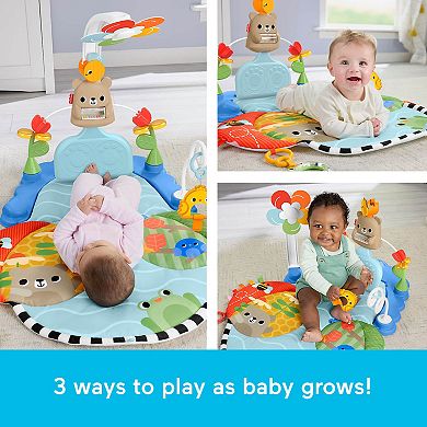 Fisher-Price 3-in-1 Kick & Sway Activity Gym Play Mat & Sensory Toys