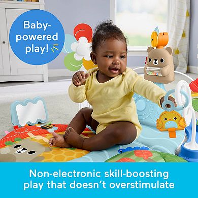 Fisher-Price 3-in-1 Kick & Sway Activity Gym Play Mat & Sensory Toys