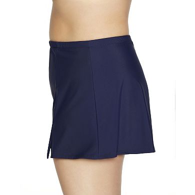 Plus Size Bal Harbour Side Slit Swim Skirt