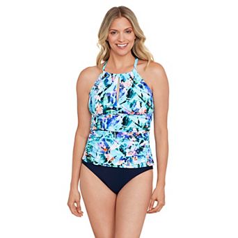 Women's Bal Harbour High Neck Keyhole Tankini Swim Top
