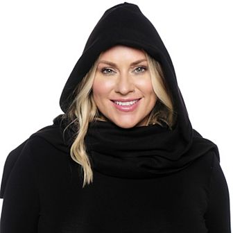 Linda Anderson Stella Fleece Hooded Wraparound Scarf
