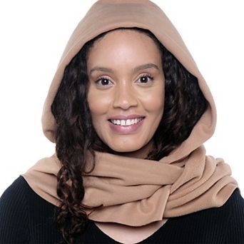Linda Anderson Stella Fleece Hooded Wraparound Scarf