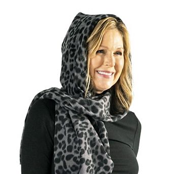 Linda Anderson Stella Fleece Hooded Wraparound Scarf