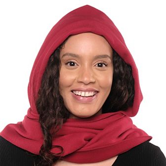 Linda Anderson Stella Fleece Hooded Wraparound Scarf