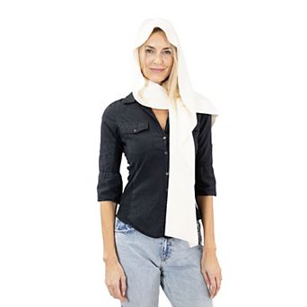 Linda Anderson Stella Fleece Hooded Wraparound Scarf