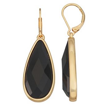 Nine West Silver-Tone Blue Ombre Leverback Drop Earrings