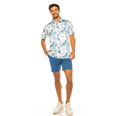 Men's Off the Tee TROPICAL LEAF Performance Polo