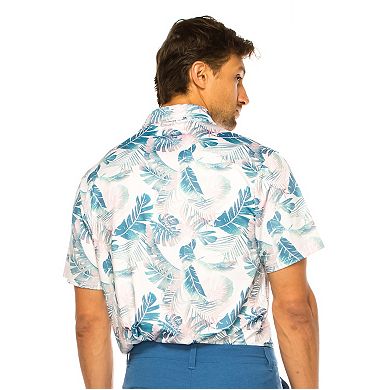 Men's Off the Tee TROPICAL LEAF Performance Polo