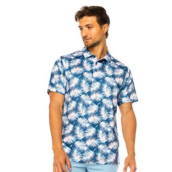 Men's Off the Tee TROPICAL LEAF Performance Polo