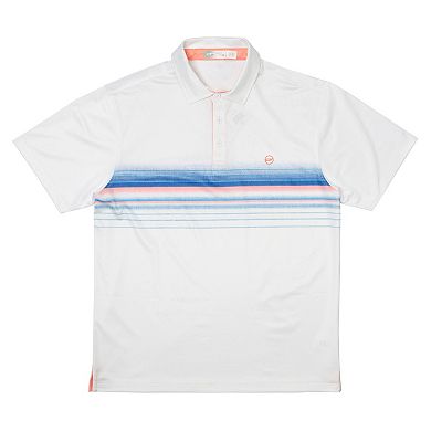 Men's Off the Tee FRANKIE Performance Polo with Striped Design