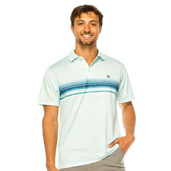 Men's Off the Tee FRANKIE Performance Polo with Striped Design