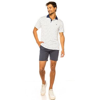 Men's Off the Tee FAIRWAY Performance Polo with Golf Print