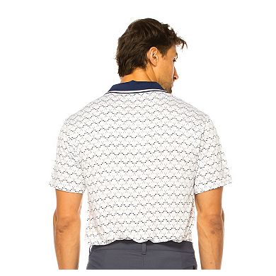 Men's Off the Tee FAIRWAY Performance Polo with Golf Print