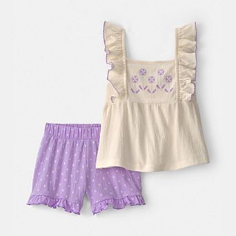 Toddler Girl Carter's 2 pc Floral Top & Short Set