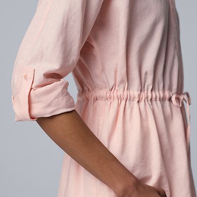 Women's Simply Vera Vera Wang Linen Tie Waist Tunic