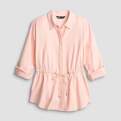 Women's Simply Vera Vera Wang Linen Tie Waist Tunic